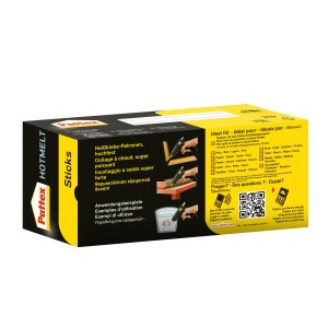 Pattex Heißklebesticks Hotmelt, 50 Stück, transparent für Heißklebepistolen.