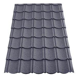 Easypan Metalldachpfanne Ziegeloptik Granulat Schiefer 1.135 mm x 860 mm