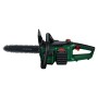 Bosch Akku-Kettensäge PKE18V-30-28 mit Akku und Ladegerät, grün/schwarz.