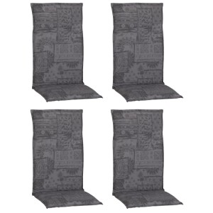 Beo Hochlehner-Sitzkissen M127 Groningen Karomuster Anthrazit 4er-Set