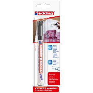 Edding 8040 Wäschemarker, schwarz, zum Beschriften von Textilien.