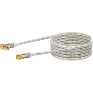 Schwaiger SAT Anschlusskabel, 5m, 110 dB, mit F-Stecker für störungsfreie Audio- und Videoübertragung.