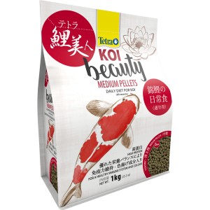 Tetra Koi Beauty Medium, 4 l Packung Teichfutter für gesunde Kois mit leuchtenden Farben.