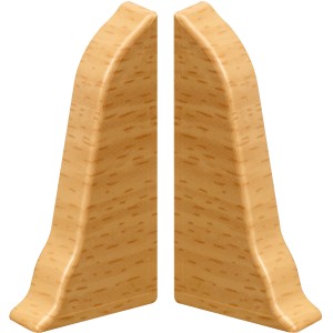 2 Endkappen Buche Gelb (W136) für System 5 Laminat & Parkett Zubehör.