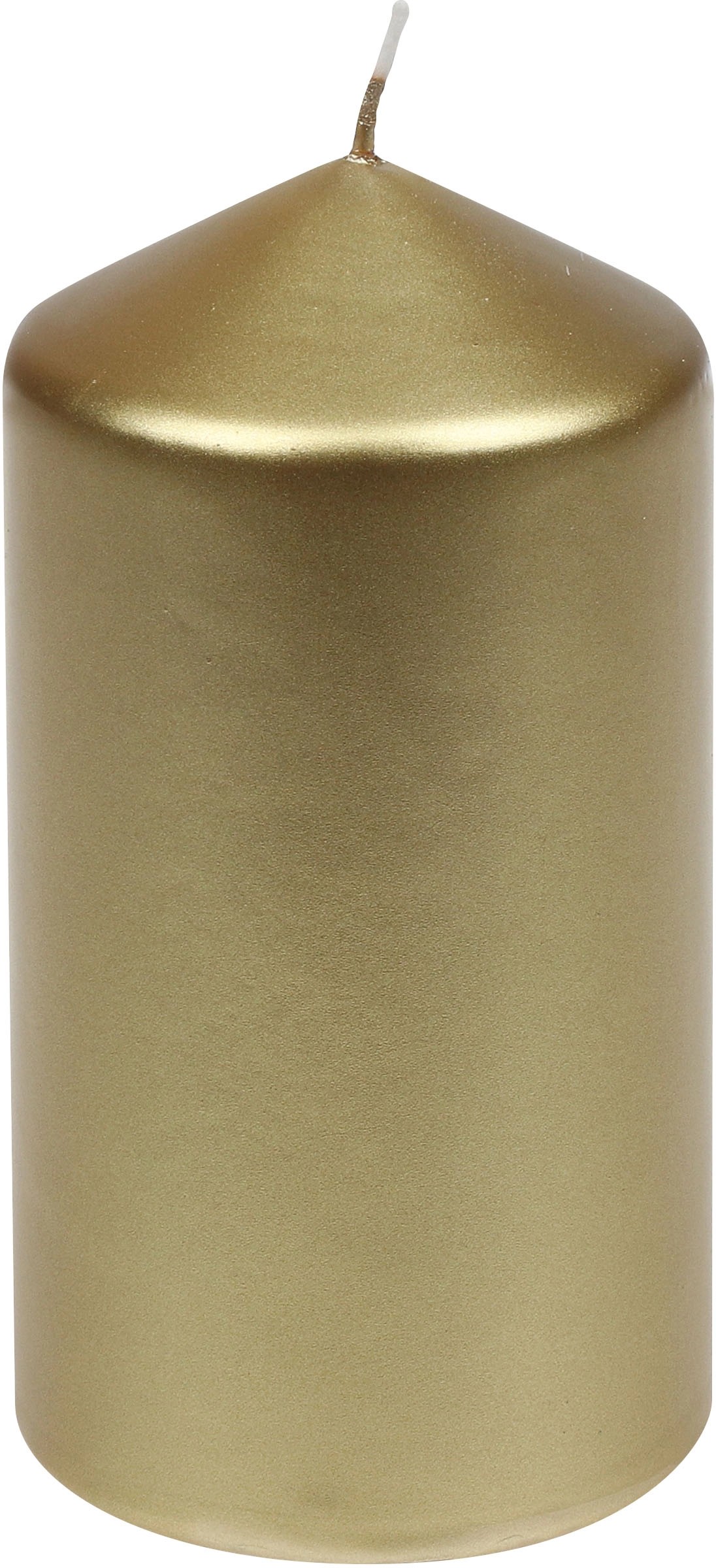 METRO Professional Stumpenkerzen 4er Set | 78x150mm, 61h Brenndauer | Weiße Gastronomiekerzen