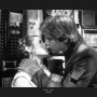 Komar Star Wars Wandbild: Schwarz-weiß Szene von Leia und Han Solo, Zitat "I love you. I know."