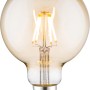 Just Light. E27 LED-Leuchtmittel in Globeform, 4W, goldgetönt, mit Filament.