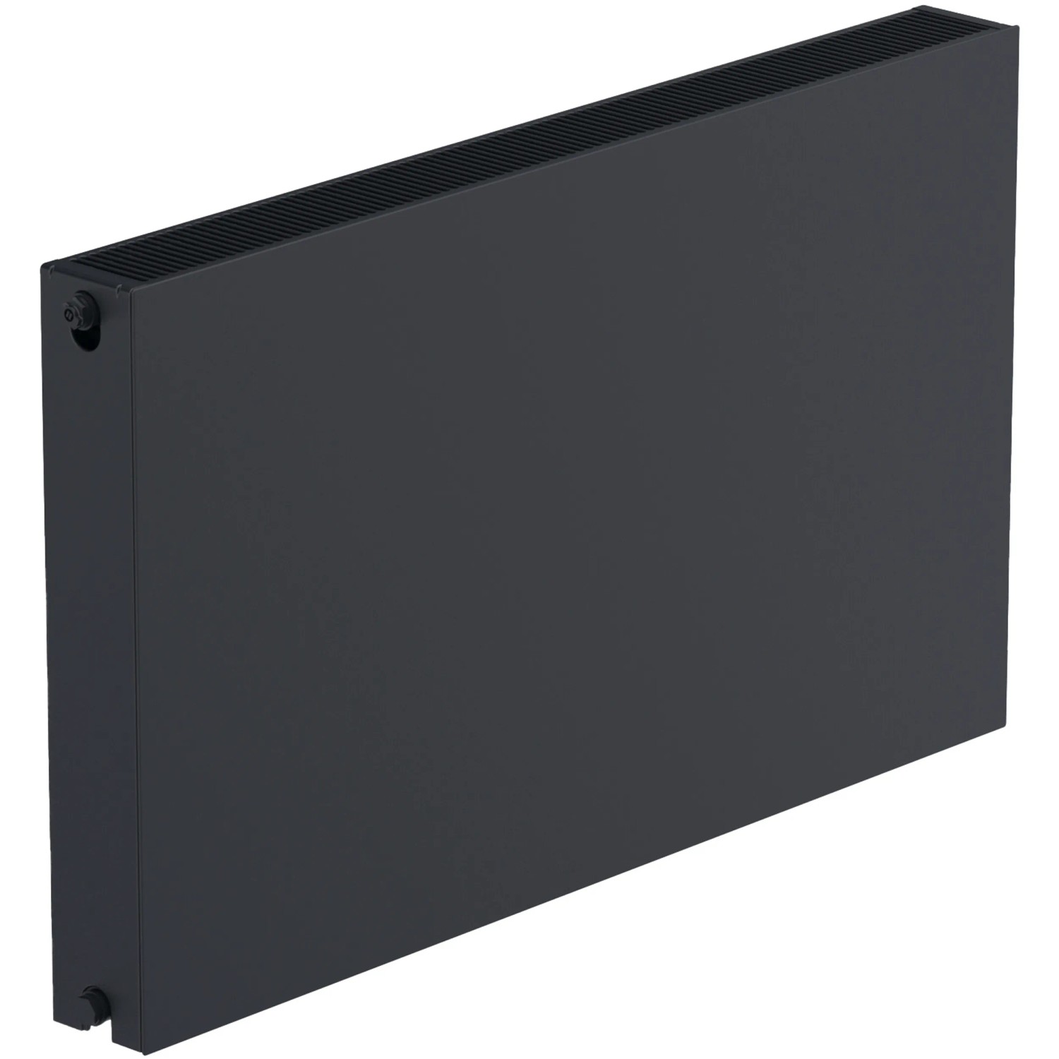 Sanicomfort Planheizkörper Typ 22 DK, 60x60 cm, Schwarz Matt. Universal Heizkörper für Neubau & Altbau.