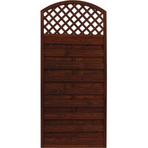 Sichtschutzzaun Element Bordeaux Braun 180/195 cm x 90 cm