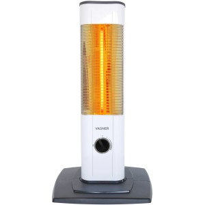 Vasner Infrarot-Heizstrahler StandLine Mini 15, 1500 W, Weiß. Elektrischer Heizstrahler mit Carbon-Technik.