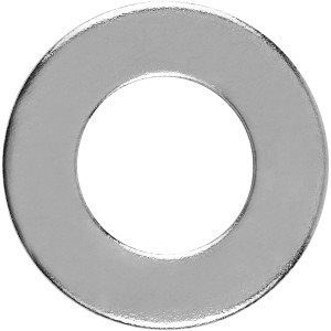 LUX Unterlegscheibe, Ø 6,4 mm, Edelstahl, 8er-Set. Für Schrauben und Muttern.