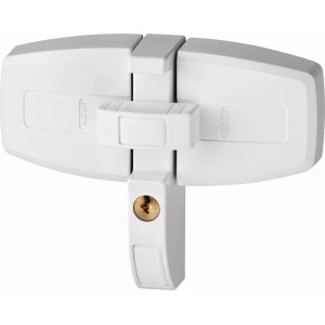 Abus Doppelflügel-Schloss DFS95 in Braun für Fenster mit Mittelsteg.