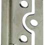 Hettich Lamellentürscharnier, 75mm, Stahl vernickelt, für Möbelbeschläge.