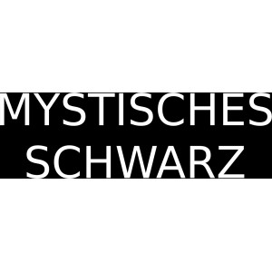 Schriftzug "Mystisches Schwarz" für Bondex Kreidefarbe Spray.