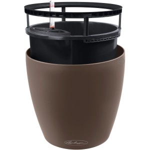 Lechuza Classico Color LS 43 Muskat, Ø 43 cm, Blumentopf mit Bewässerungssystem und Pflanzeinsatz.