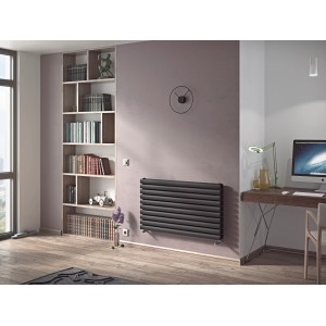 Ximax Raumheizkörper Fortuna Duplex, horizontal, anthrazit, 584x1000 mm, 995 Watt. Heizkörper im Wohnraum.