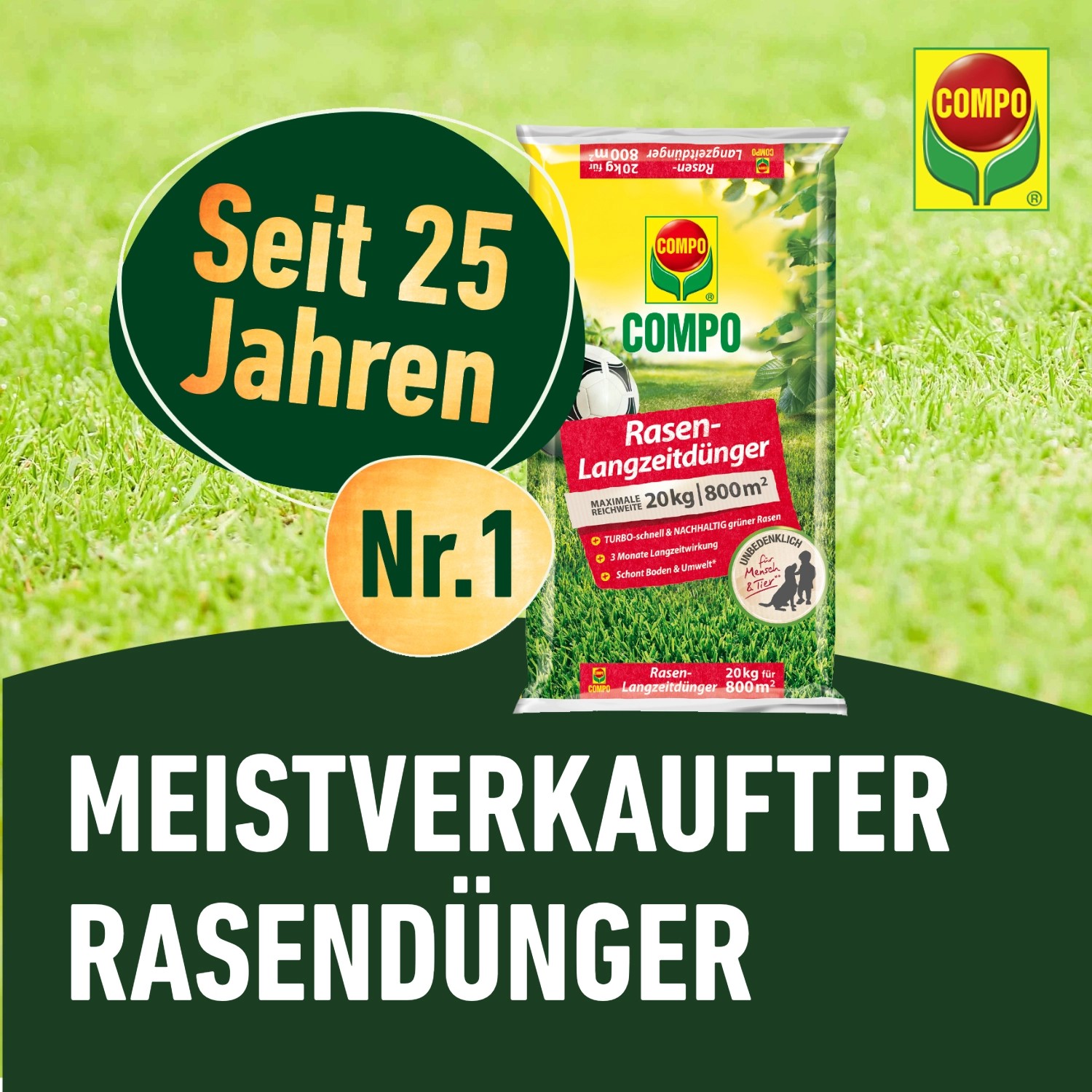 Compo RasenLangzeitdünger 20 kg kaufen bei OBI