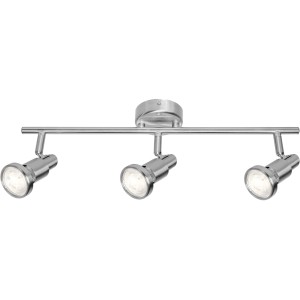 Ledvance LED-Spot, 3-flammig, silberfarben, 17 cm. Deckenleuchte mit drei Strahlern.