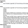 Sicherheitsdatenblatt-Ausschnitt mit CLP-Verordnung und Gefahrenhinweisen.