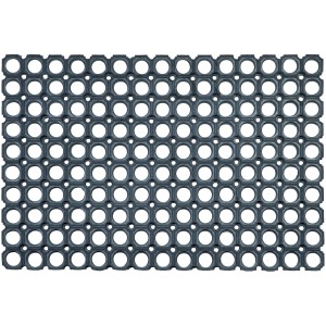 ASTRA-Kollektion Fußmatte Gummi Quadro light 40 cm x 60 cm