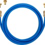 Geka Trinkwasser-Set mit blauem Schlauch und Messing-Anschlüssen für Caravan und Garten.