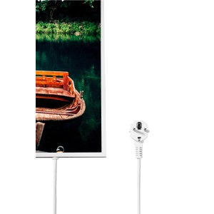 Könighaus Infrarotheizung mit Boot und See Motiv, 1000W, 60x120 cm.