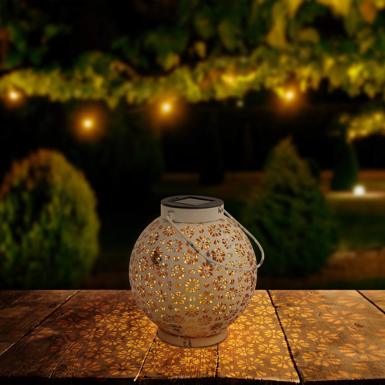 Näve LED-Deko-Solarleuchte Weiß 18 cm 2er-Set kaufen bei OBI