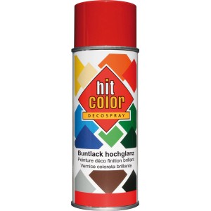 Hitcolor Sprühlack Lobsterrot hochglänzend, 400ml Dose.