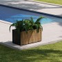 Herstera Garden Pflanzkübel Deco Planter M 50 x 100 x 50 cm Schwarz-Natur FSC®_5