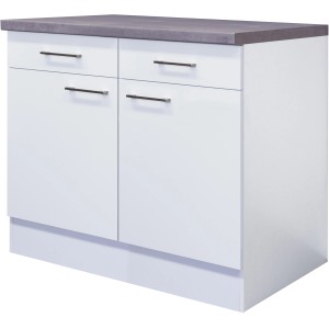 Flex-Well Exclusiv Unterschrank Joelina 100 cm Weiß