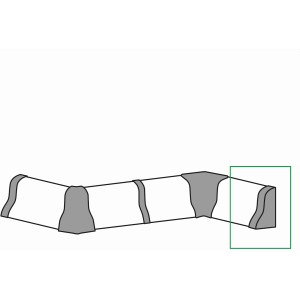 FN Neuhofer Endkappen Ahorn, 2er-Pack für Sockelleisten FU018/SU018L.
