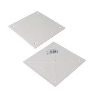 Randdeckel PVC 170 x 170 x 2 mm Weiß