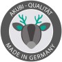 Akubi Qualitäts-Siegel Made in Germany mit Hirsch-Symbol für Spielturm Luis