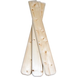 Dieda Balkonbretter Fichte, 3 Stück, unbehandelt, naturbelassen.