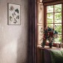 Beige-braune Marburg Vliestapete in Betonoptik mit glänzender Oberfläche. Moderne Dekorative Tapete.