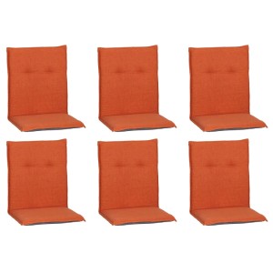 6er-Set Beo Niedriglehner-Sitzkissen MM12 im klassischen Design, Farbe Terra.
