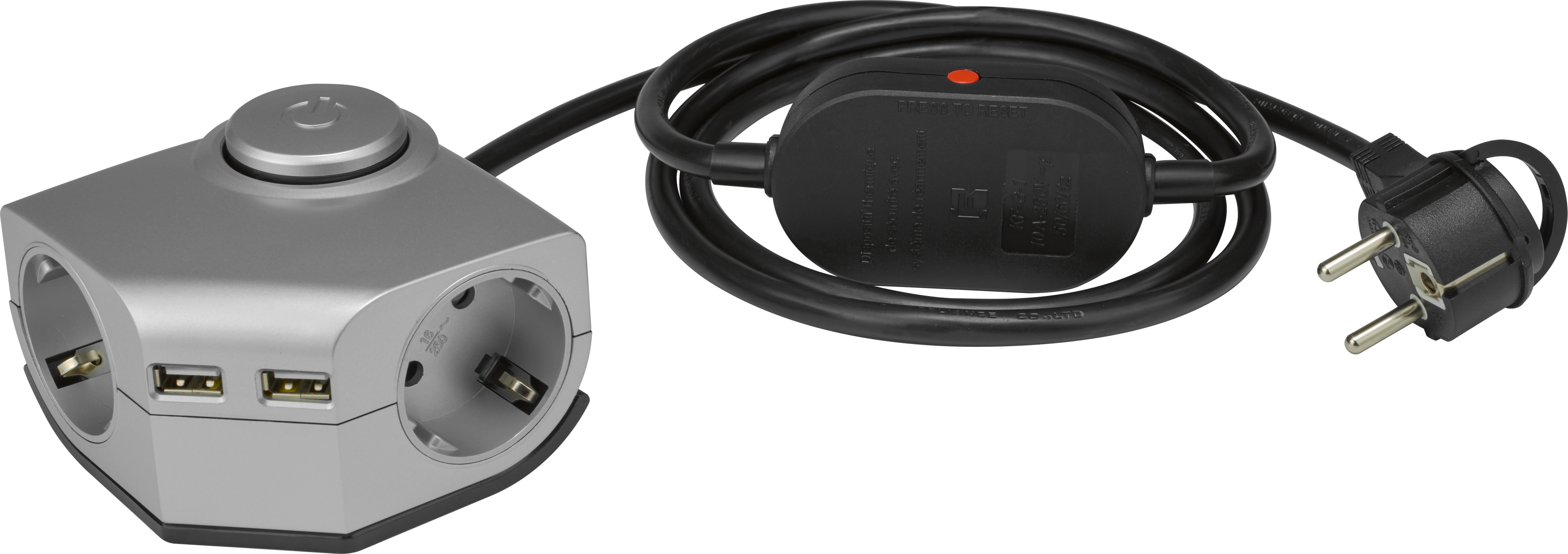 Steckdosen-Adapter mit 2 x USB Port Weiß kaufen bei OBI