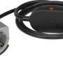 Winkeltischsteckdose mit 2 Steckdosen, 2 USB-Ports, Schalter und 1,5m Kabel.