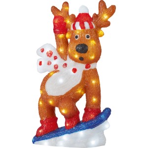 Acryl-Rentier LED Mehrfarbig