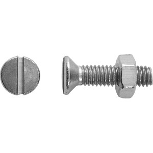 Gewindeschraube M4 x 16 mm Schlitz Edelstahl A2 8 Stück