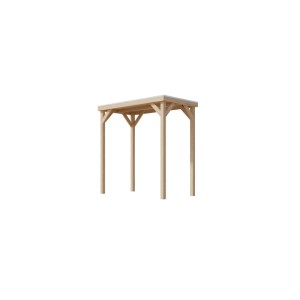 Karibu Grillpavillon/Snackautomaten-Unterstand aus Holz, 231x124,5 cm. Ideal als Wetterschutz im Garten.