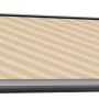 Beige Wismar Kassettenmarkise S-Compact, 200x150 cm, mit Streifenmuster.