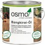 Dunkles Osmo Holzöl Spezial Bangkirai im Metalleimer, geeignet für Holz im Außenbereich.
