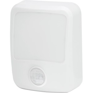 Weißes LED-Nachtlicht mit Bewegungsmelder für die Steckdose.