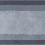 Grauer Spirella Badteppich Balance, 60x90 cm, mit Streifenmuster. Waschbarer Badvorleger für Badezimmer.