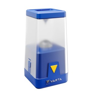 Varta Outdoor Ambiance L20 Leuchte: Blaue Laterne mit Dimmfunktion für Garten & Balkon.
