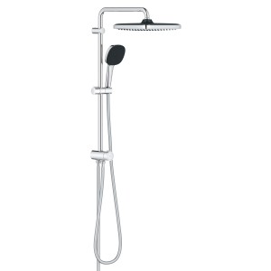 Grohe Brausegarnitur Vitalio Comfort 250 Flex, chrom, mit Kopf- und Handbrause.