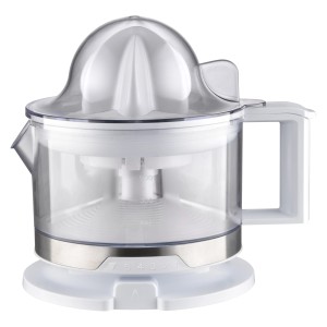 Weiße Silva Homeline Zitruspresse ZP 3500 für frischen Saft. Küchenkleingerät mit Saftbehälter und Presskegel.