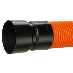 Aco Master Drainage Übergangsstück auf KG-Rohr DN 100, Detailansicht.