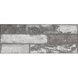 Graue Wandverblender Bailen im Stein-Look, 22,5x60 cm, für Innenräume.